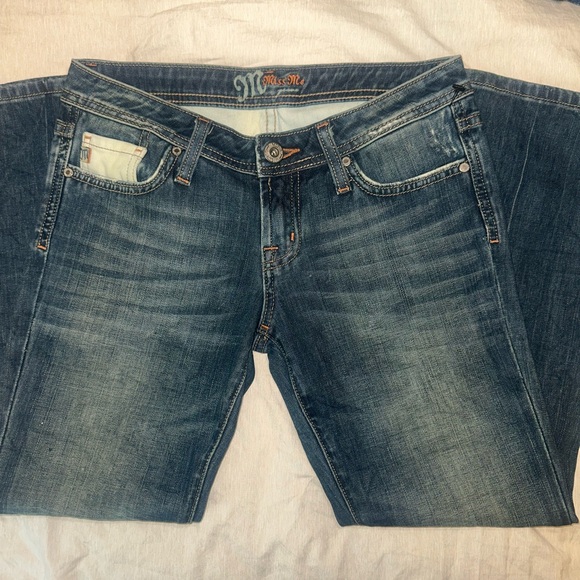 Miss Me Women's Blue Straight Leg Jeans - Picture 1 of 4